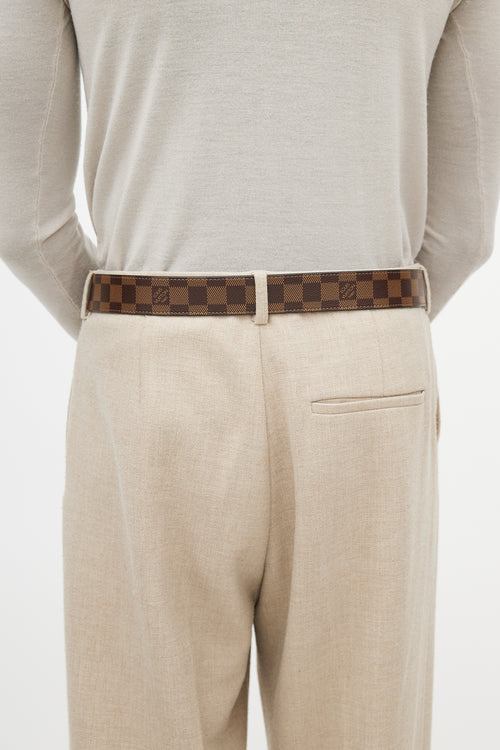 Louis Vuitton Brown 
Damier Ebene Belt