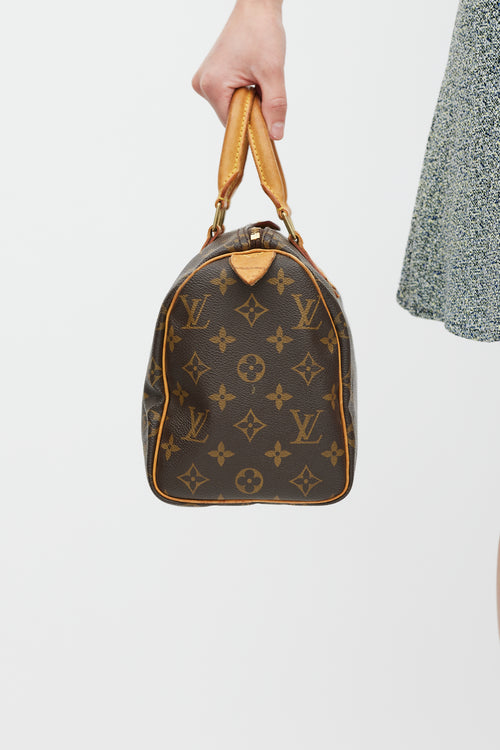 Louis Vuitton Brown Speedy 25 Monogram Bag