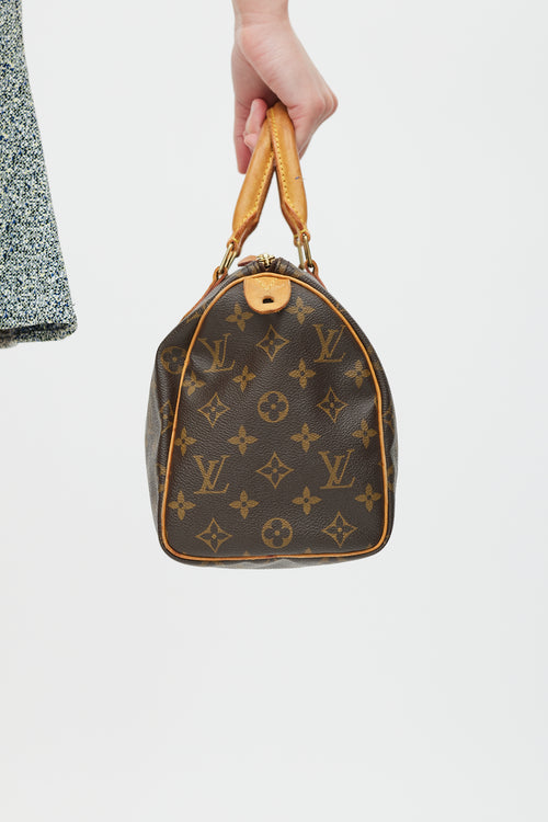 Louis Vuitton Brown Speedy 25 Monogram Bag