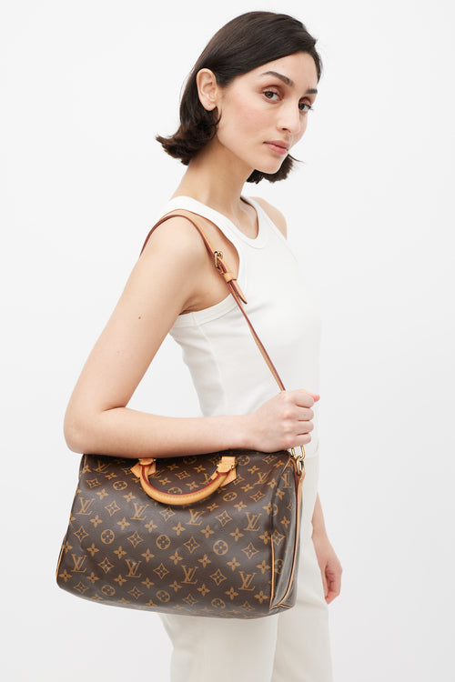 Louis Vuitton Brown Speedy 35 Monogram Bag