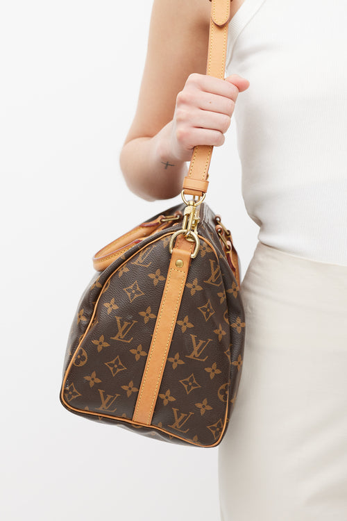 Louis Vuitton Brown Speedy 35 Monogram Bag