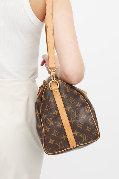 Louis Vuitton Brown Speedy 35 Monogram Bag