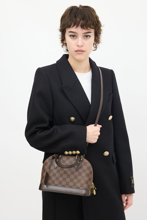 Louis Vuitton Brown Damier Ebene Alma BB Crossbody Bag