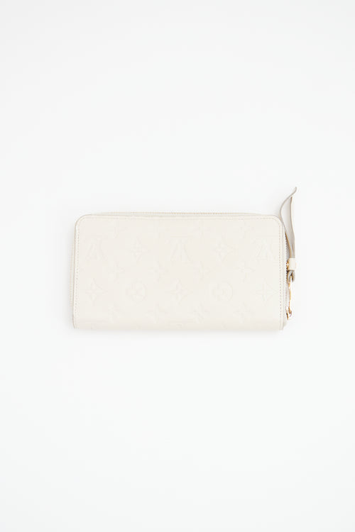 Louis Vuitton Ivory Empreinte Zipper Wallet