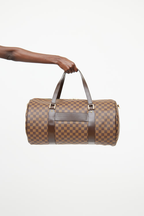 Louis Vuitton Damier Ebene Sac Polochon Duffle Bag