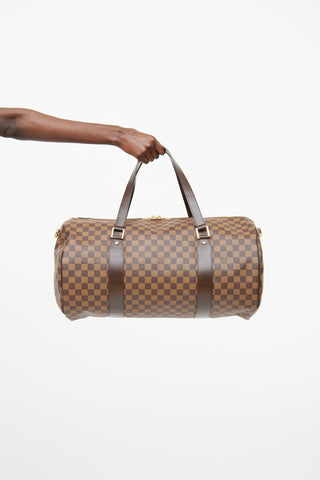 Louis Vuitton Damier Ebene Sac Polochon Duffle Bag