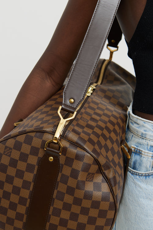 Louis Vuitton Damier Ebene Sac Polochon Duffle Bag