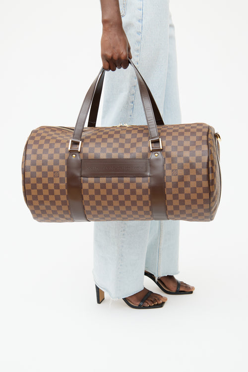 Louis Vuitton Damier Ebene Sac Polochon Duffle Bag