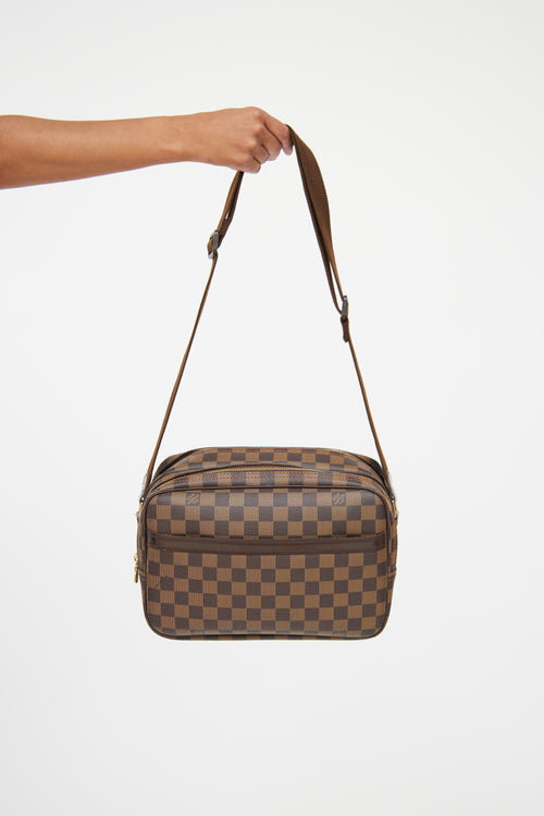 Louis Vuitton Brown Reporter PM Crossbody Bag