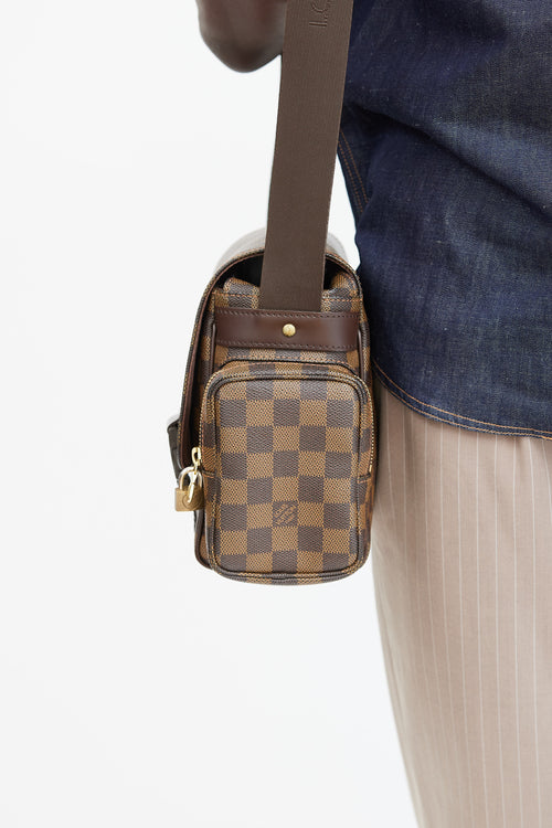 Louis Vuitton Brown Monogram Reporter Melville Bag