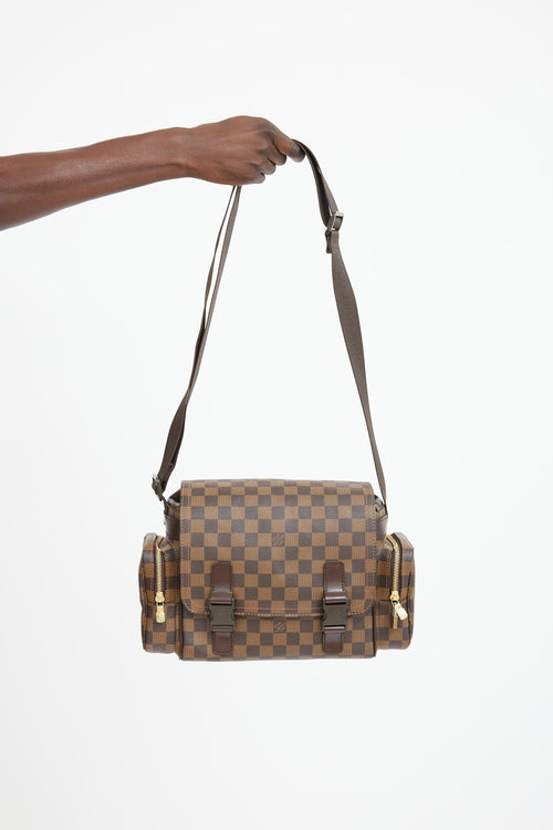 Louis Vuitton Brown Monogram Reporter Melville Bag