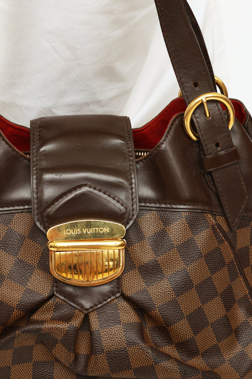 Louis Vuitton Brown Damier Ebene Sistina GM Bag