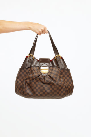 Louis Vuitton Brown Damier Ebene Sistina GM Bag