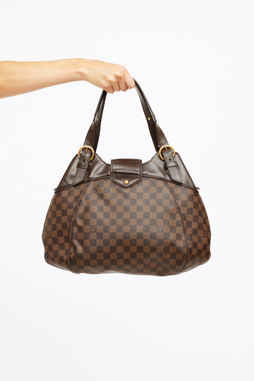 Louis Vuitton Brown Damier Ebene Sistina GM Bag