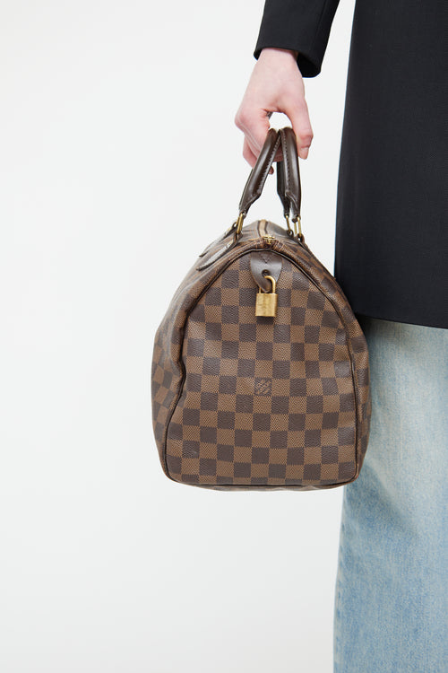 Louis Vuitton Damier Ebene Speedy 35 Bag