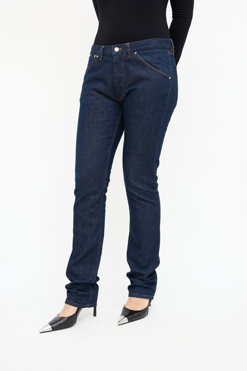  Dark Wash Slim Leg Jeans