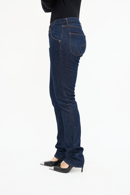  Dark Wash Slim Leg Jeans