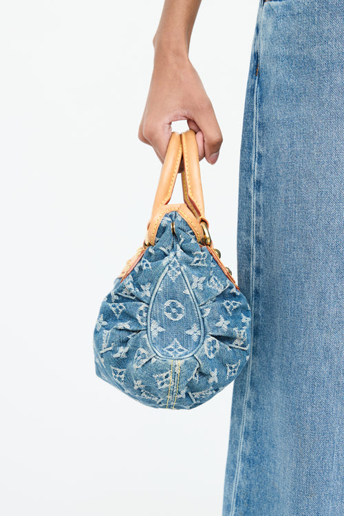 Louis Vuitton Monogram Denim Pleaty Bag