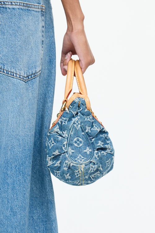 Louis Vuitton Monogram Denim Pleaty Bag