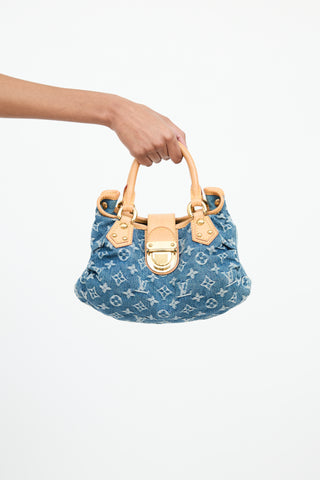 Louis Vuitton Monogram Denim Pleaty Bag