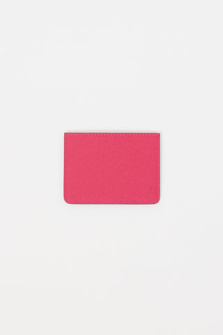 Louis Vuitton Fuchsia Grained Leather Cardholder