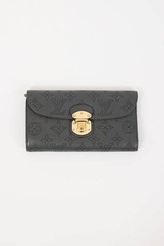 Louis Vuitton Grey Monogram Leather Amelia Mahina Wallet