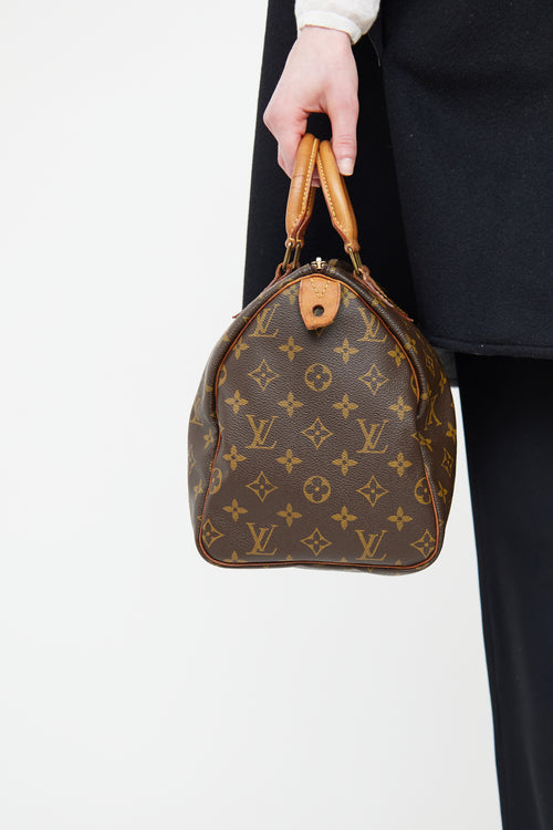 Louis Vuitton Brown Speedy 30 Monogram Bag