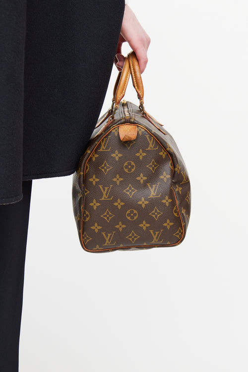 Louis Vuitton Brown Speedy 30 Monogram Bag