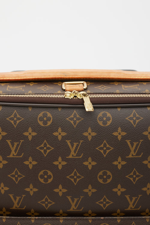 Louis Vuitton Brown 
Gold Pégase 55 Monogram Suitcase