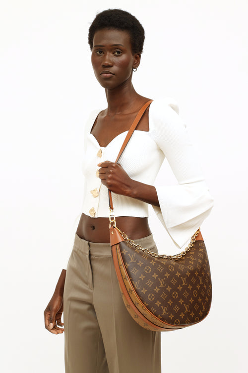 Louis Vuitton Brown Monogram Loop Shoulder Bag