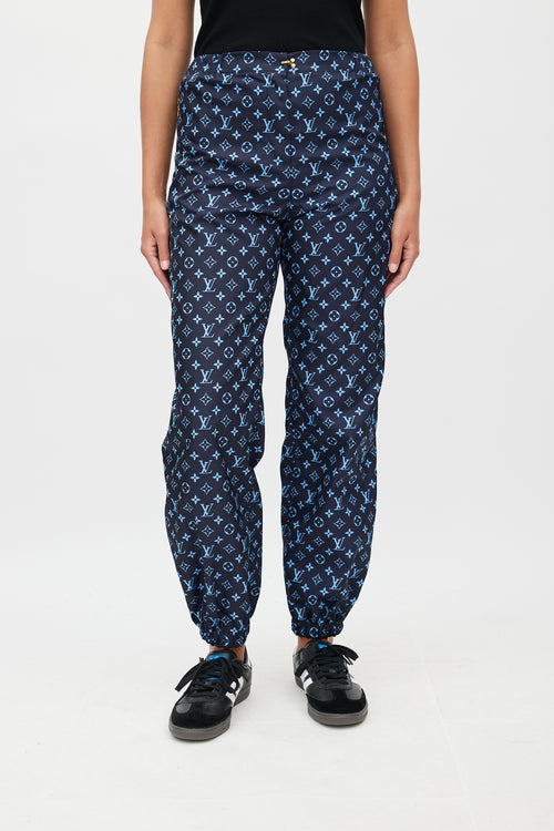 Louis Vuitton Navy 
Blue Monogram Jogging Pant