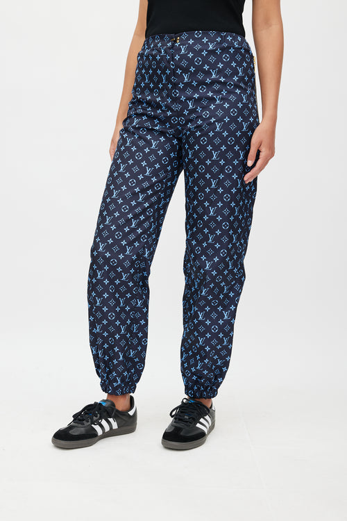 Louis Vuitton Navy 
Blue Monogram Jogging Pant