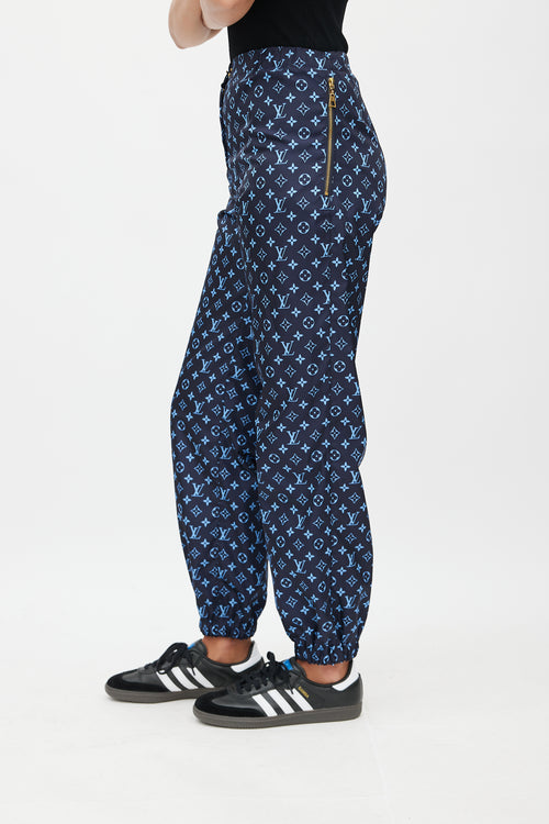 Louis Vuitton Navy 
Blue Monogram Jogging Pant