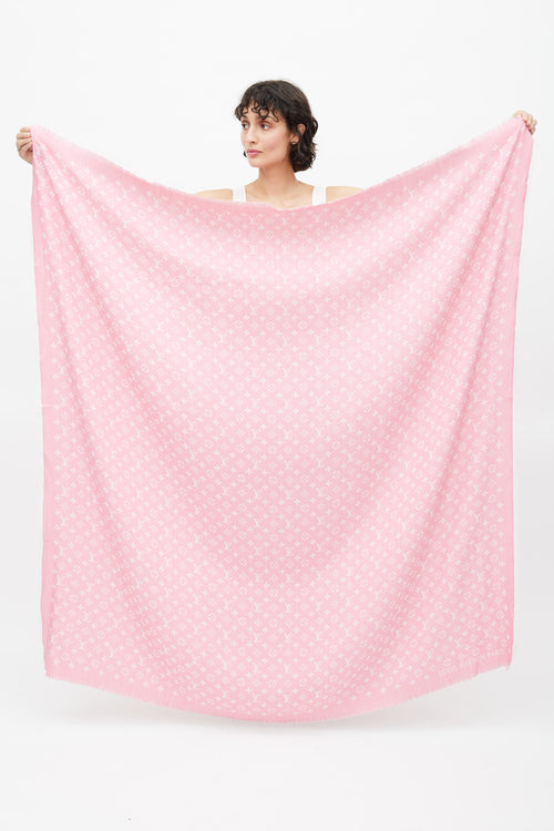 Louis Vuitton Pink My Daily Denim Shawl