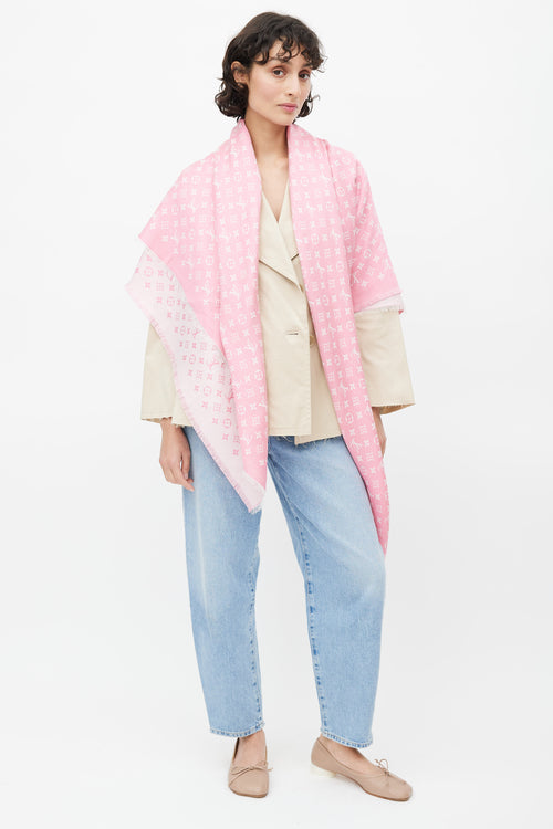 Louis Vuitton Pink My Daily Denim Shawl