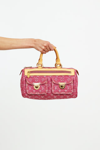 Louis Vuitton Pink Denim Neo Speedy Bag