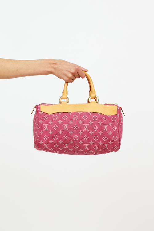 Louis Vuitton Pink Denim Neo Speedy Bag