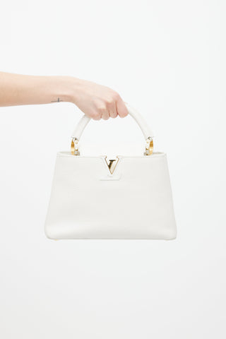 Louis Vuitton Snow White Taurillon Capucines BB Bag