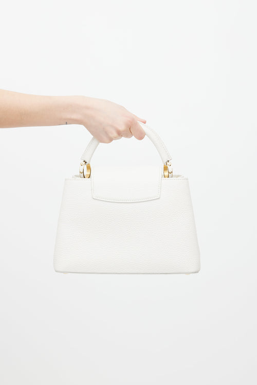 Louis Vuitton Snow White Taurillon Capucines BB Bag