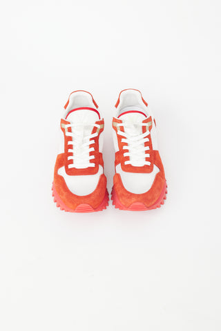 Louis Vuitton Virgil Abloh Red 
White Runner Sneaker