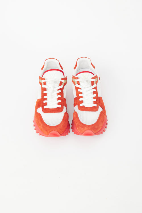 Louis Vuitton Virgil Abloh Red 
White Runner Sneaker