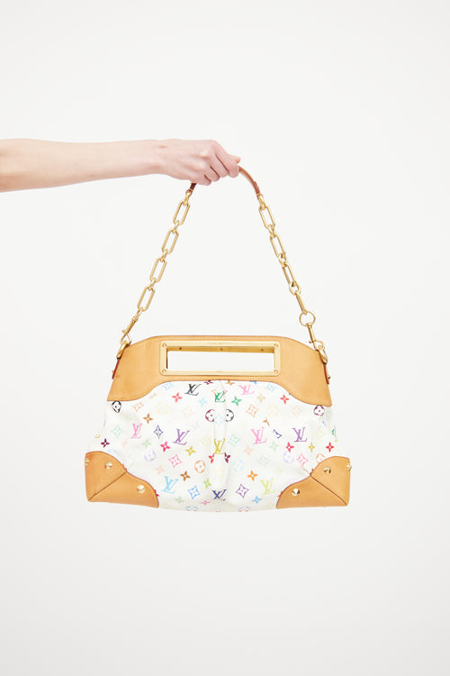 Louis Vuitton White Murakami Judy Bag