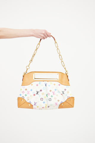 Louis Vuitton White Murakami Judy Bag