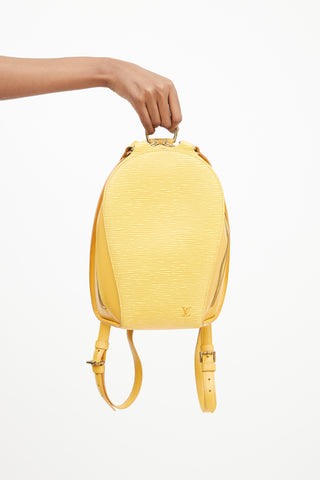 Louis Vuitton Yellow Epi Leather Mabillon Backpack