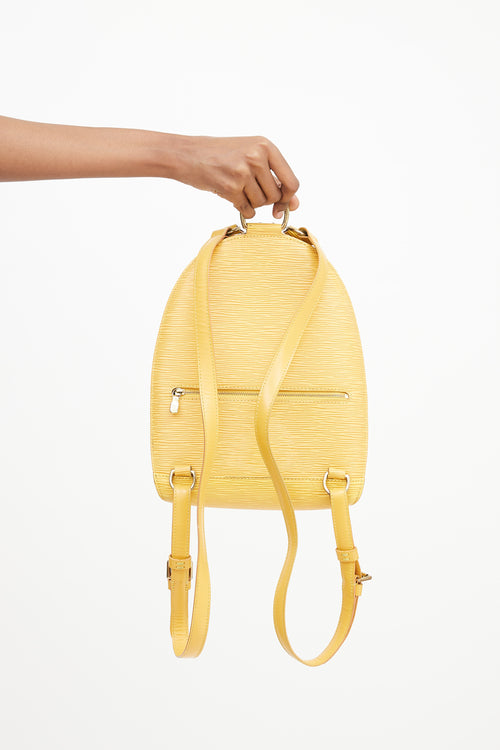 Louis Vuitton Yellow Epi Leather Mabillon Backpack