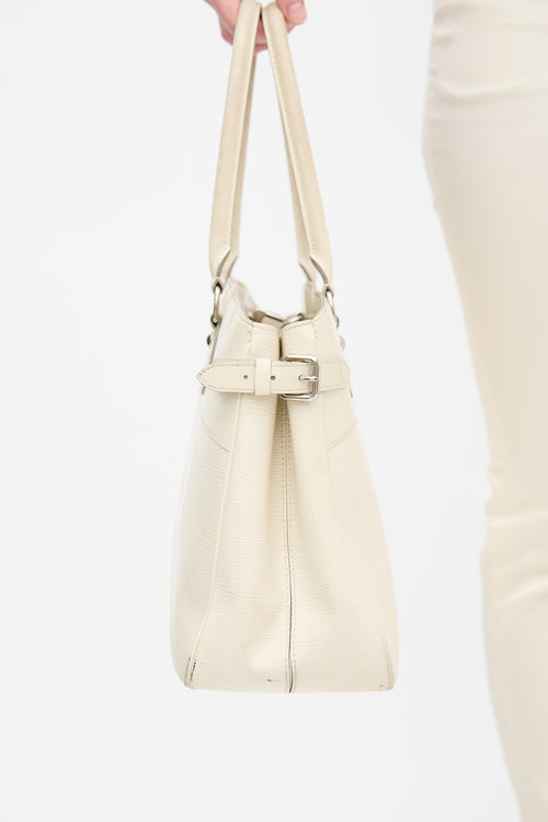 Louis Vuitton 2007 Cream Epi Leather Passy GM Bag