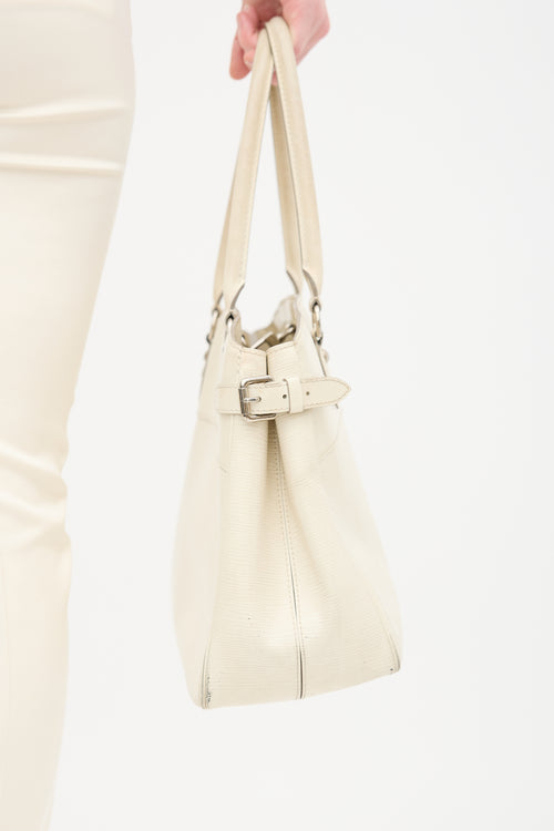 Louis Vuitton 2007 Cream Epi Leather Passy GM Bag