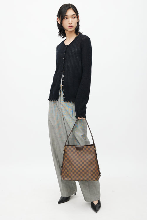 Louis Vuitton 2012 Brown Damier Ebene Cabas Rivington Tote