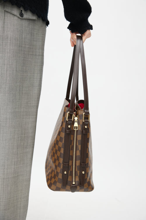 Louis Vuitton 2012 Brown Damier Ebene Cabas Rivington Tote