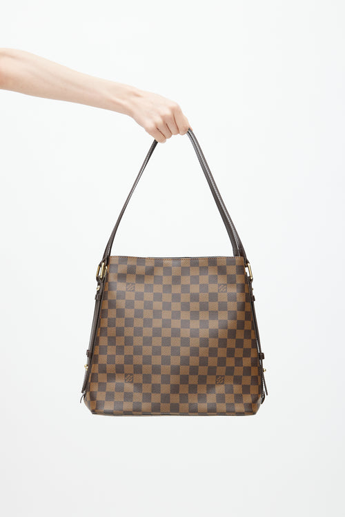 Louis Vuitton 2012 Brown Damier Ebene Cabas Rivington Tote